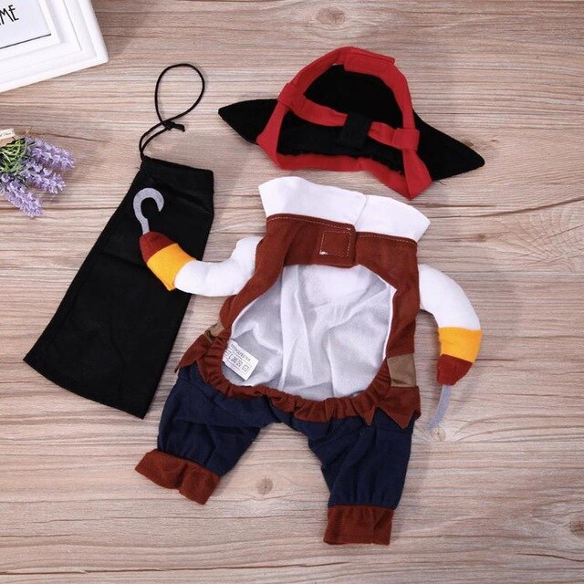 Pirate Cat and Dog Clothes Halloween Cosplay Costume