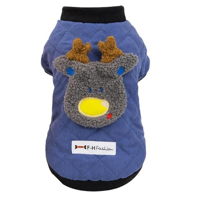 Deer Back Attached Puppy Kitten Jacket