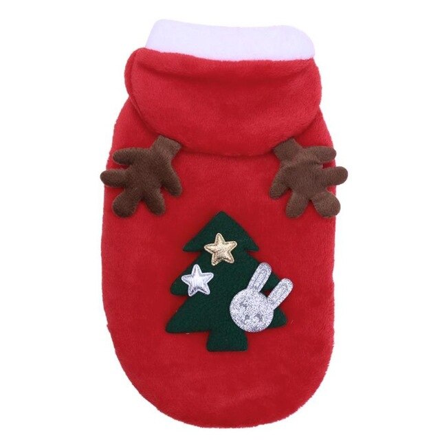 Christmas Santa Costume for Small Medium Dogs Pug Chihuahua Yorkshire