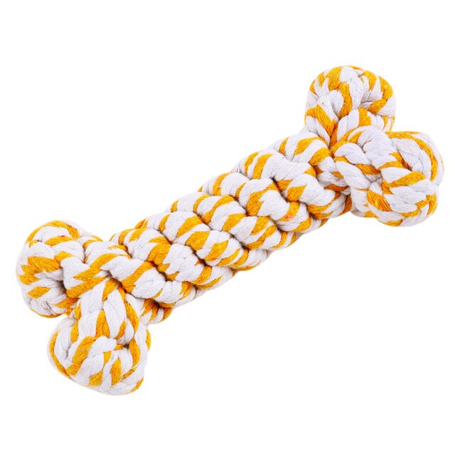 Rope Toy Weaving Duck Shape Bite-Resistant Dog Teething Toy