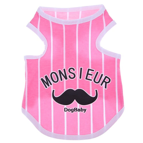 Stripe Beard Puppy Dog Cat Shirt
