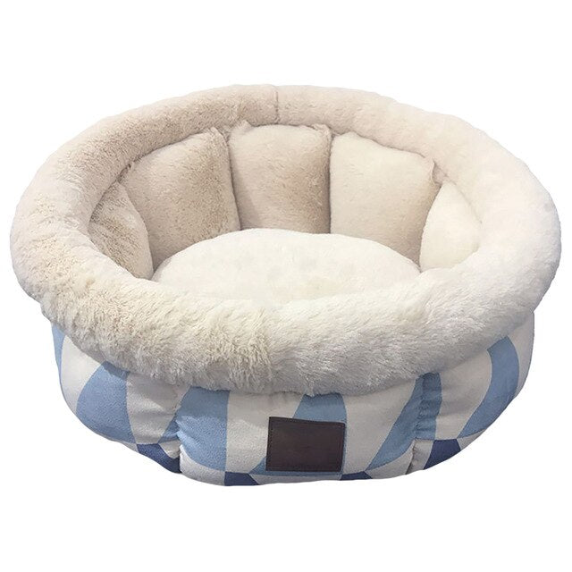 Ultra Soft Geometric Pattern Washable Pet Bed