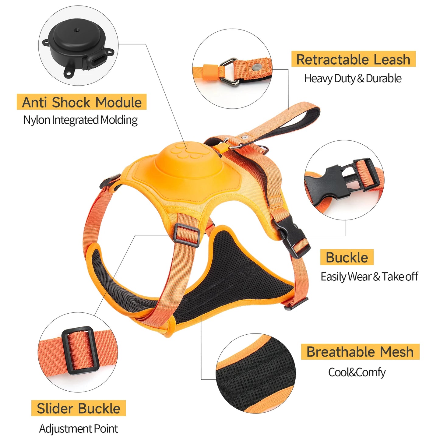 SecureFit Dog Harness & Leash