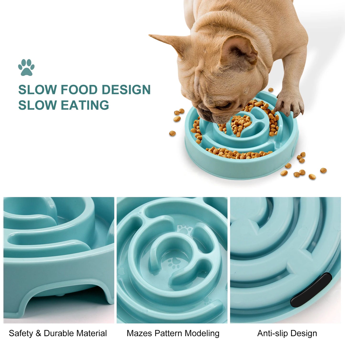 Maze-Style Slow Feeder Bowl For Pets