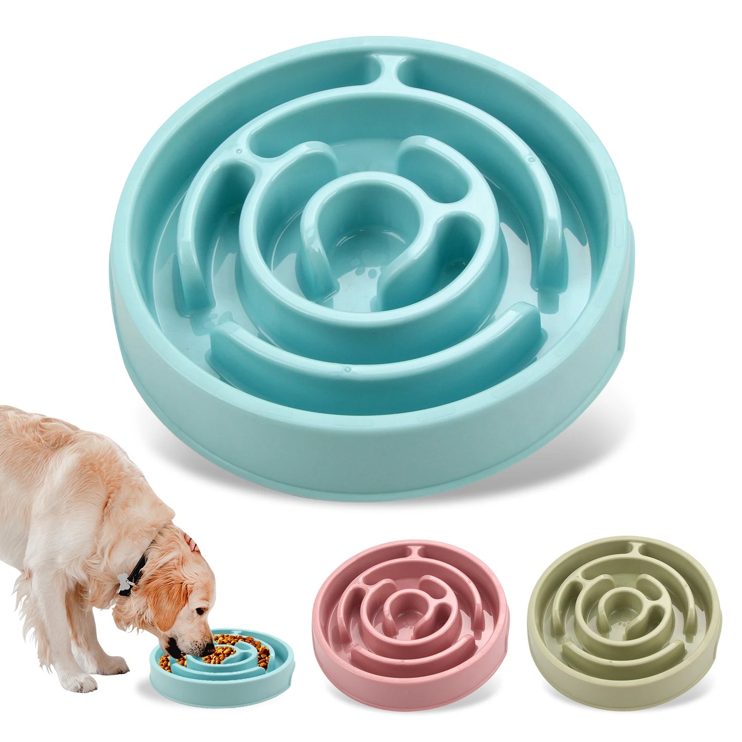 Maze-Style Slow Feeder Bowl For Pets