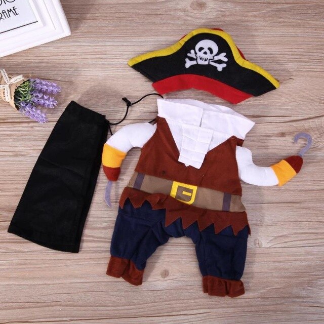 Pirate Cat and Dog Clothes Halloween Cosplay Costume