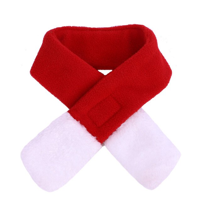 Pet Cape Red Santa Hat and Scarf