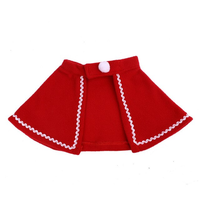 Pet Cape Red Santa Hat and Scarf