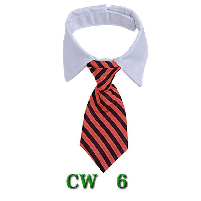 16 Styles Cat Adjustable Striped Tie for Small Medium Cat
