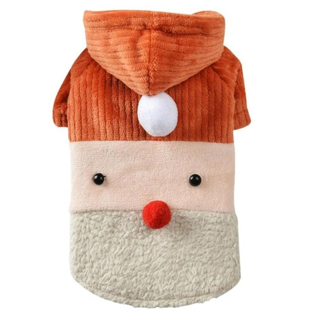 Snowman Stripe Puppy Dog Jacket Coat