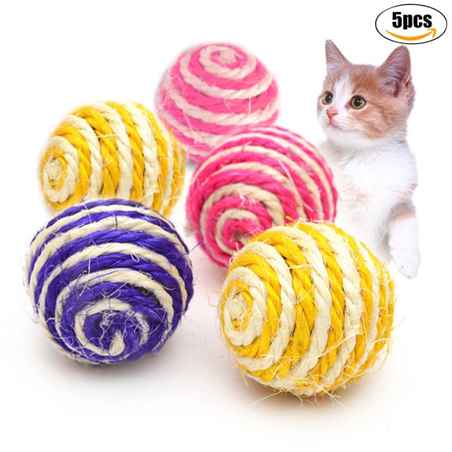 5 Pieces Creative Spiky Sensory Balls Cat Toy
