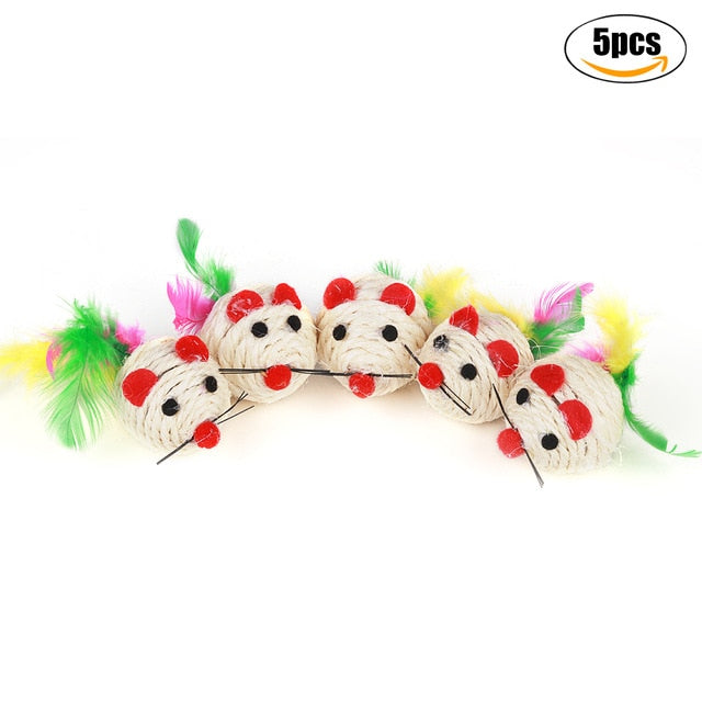 5 Pieces Creative Spiky Sensory Balls Cat Toy