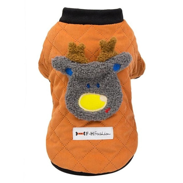 Deer Back Attached Puppy Kitten Jacket