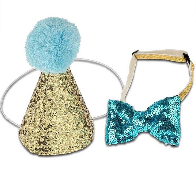 2 Pieces/set Cat Cap and Bow Tie Birthday Party