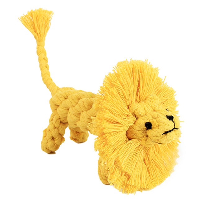 Rope Toy Weaving Duck Shape Bite-Resistant Dog Teething Toy