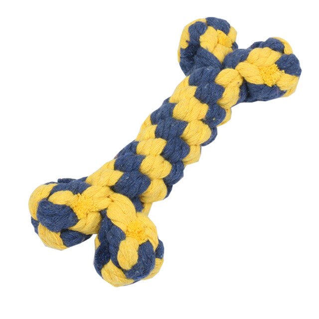 Rope Toy Weaving Duck Shape Bite-Resistant Dog Teething Toy