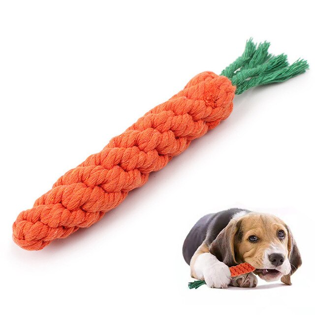 Rope Toy Weaving Duck Shape Bite-Resistant Dog Teething Toy