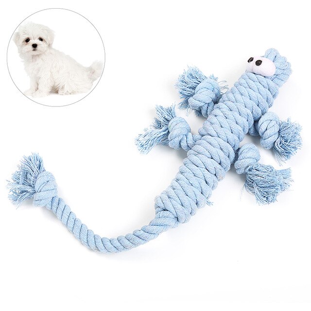 Rope Toy Weaving Duck Shape Bite-Resistant Dog Teething Toy