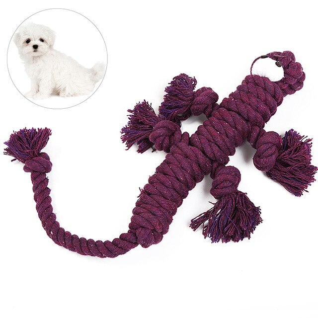 Rope Toy Weaving Duck Shape Bite-Resistant Dog Teething Toy