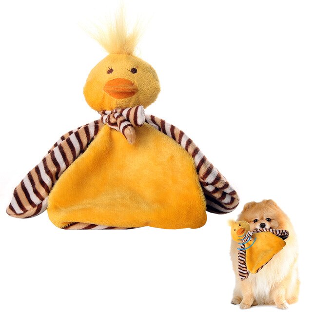 Pet Puppy Chew Plush Cartoon Animals Chick Rabbit Mouse Shape Squeaky Plush Dog Toy