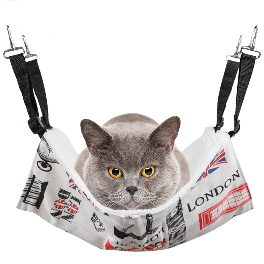 Hammock Creative Adjustable Warm Fleece Pet Cage