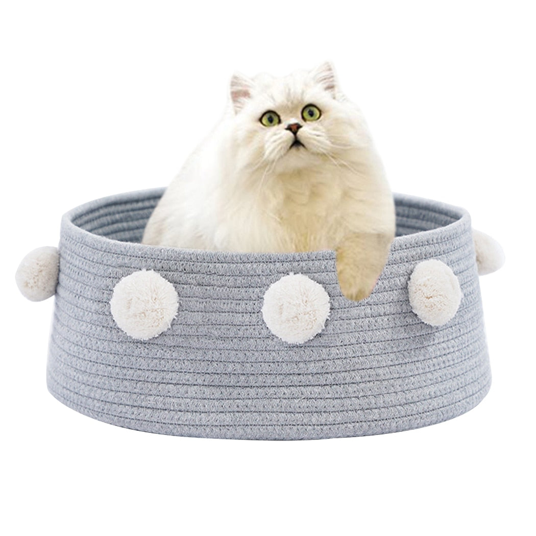 Nest Creative Pompom Decor Warm Pet Nest