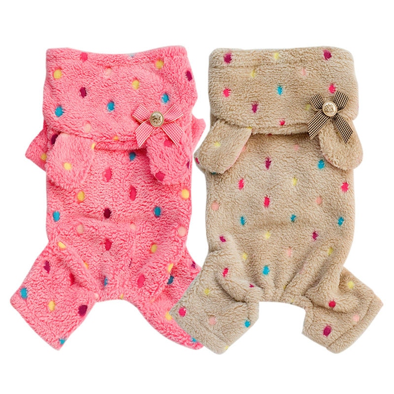Coral Fleece Dog Hoodie