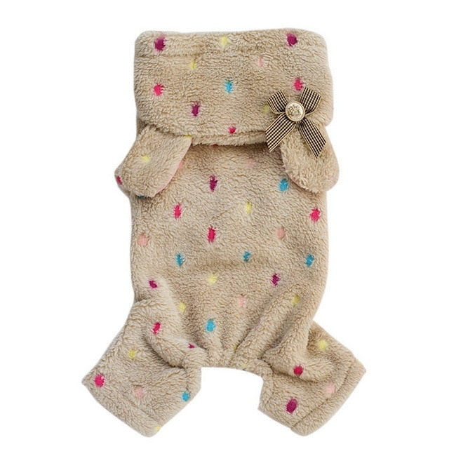 Coral Fleece Dog Hoodie