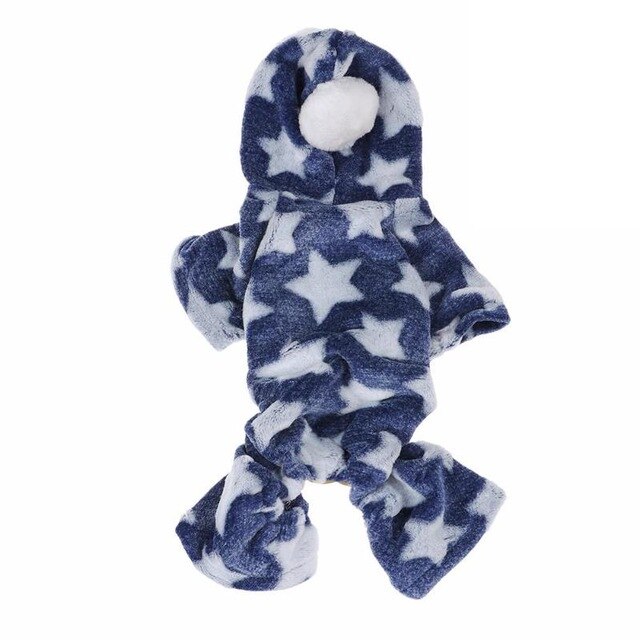 Pet Dog Warm Star Jumpsuits Leisure Costume