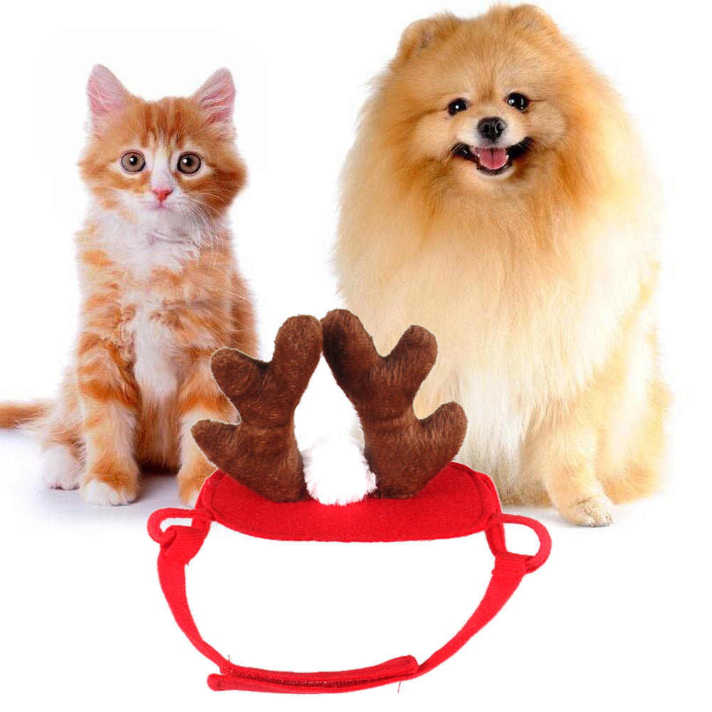 34-40 cm Adjustable Pet Birthday Party Antlers Hats