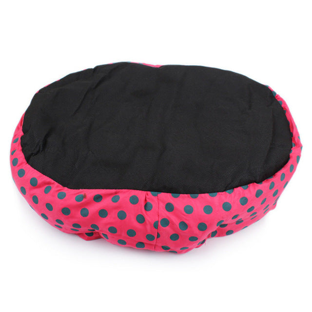 Soft Wool Point Design Pet Nest With Removable Mats Octagonal Shape Kennel Cat Dog Sofa Bed